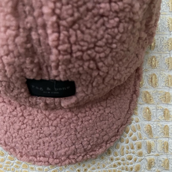 Rag & Bone Addison Faux Shearling Baseball Cap - Picture 6 of 10
